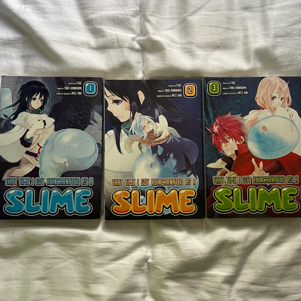 That Time I Got Reincarnated as a Slime manga volumes 1-3